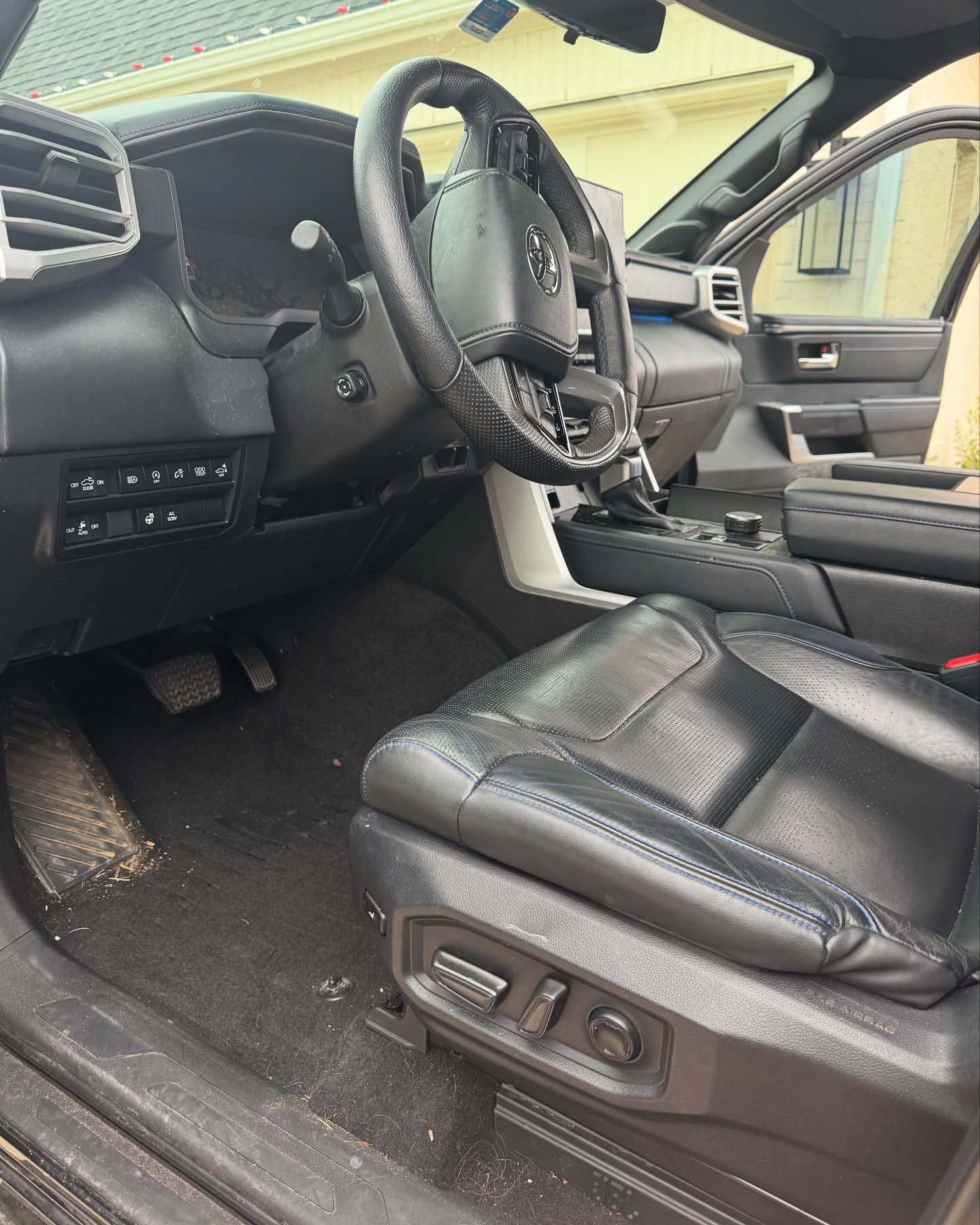 Toyota Tundra interior before detail — Revere Detailing DFW